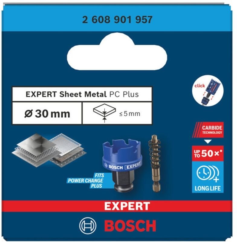 Bosch EXPERT Lochsäge Sheet Metal Power Change Plus, 30 x 5 mm
