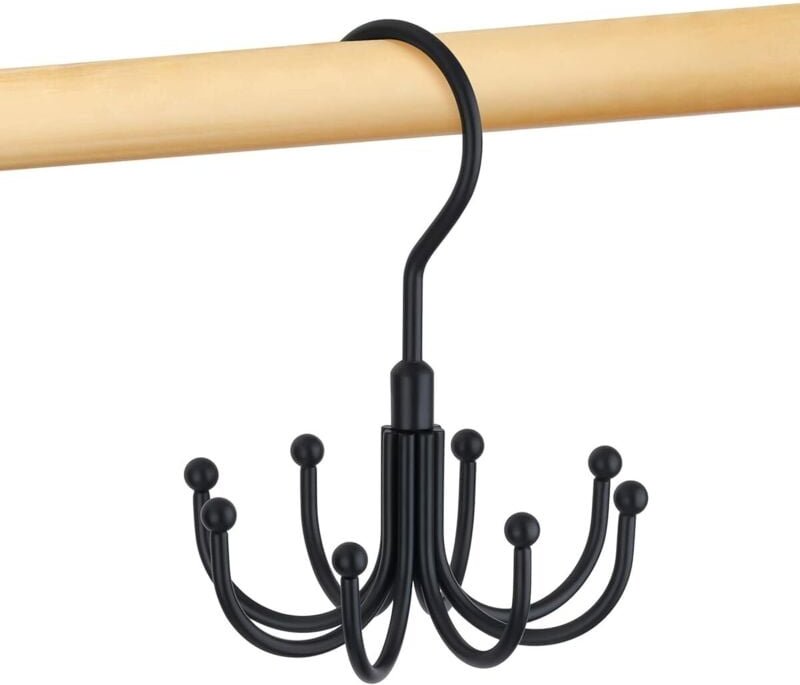 Ccykxa - Rotierender Gürtelständer aus Metall, platzsparend, Gürtelaufbewahrung, Krawattenhalter, maximale Kapazität von...