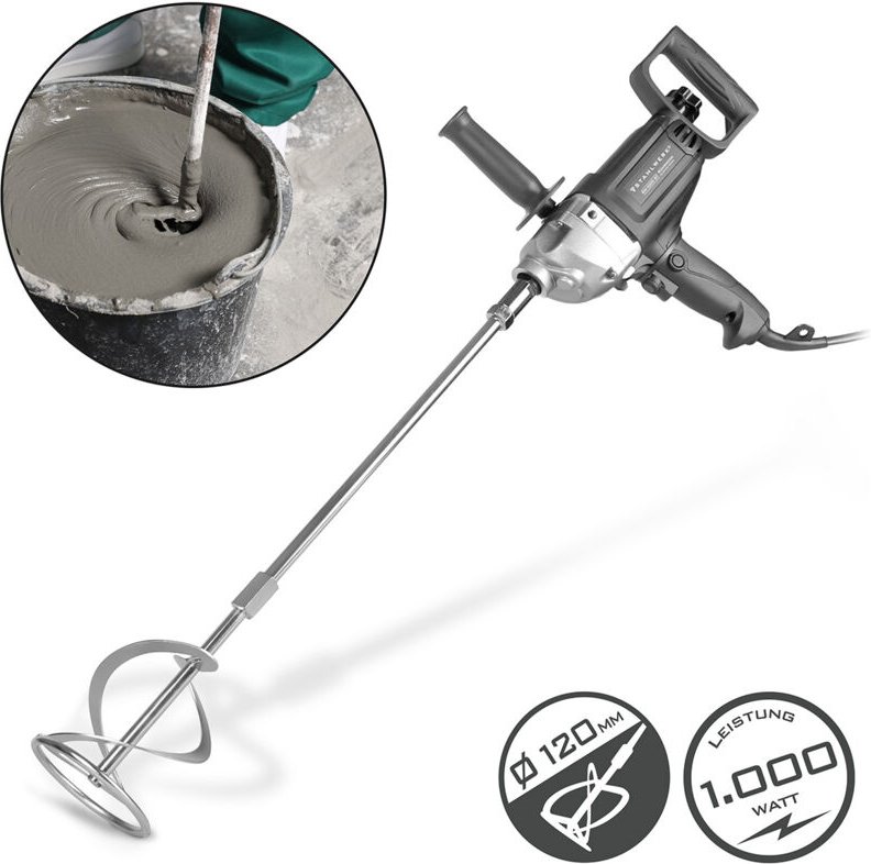 STAHLWERK RW-1000 ST Mörtelrührwerk 1000 W 550 U/min Betonmischer