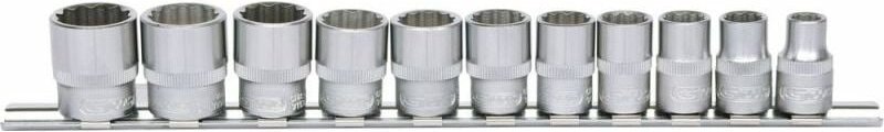 KS Tools 3/8" 12-kant-Stecknuss-Satz, 11-tlg - 911.0609
