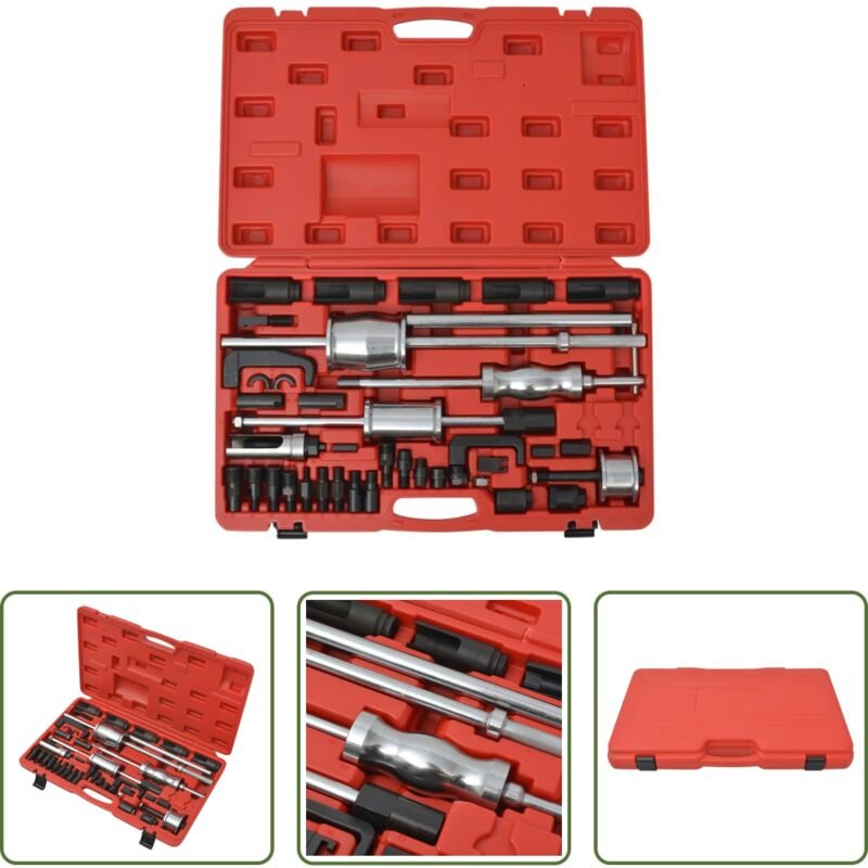 vidaXL Diesel Düse entfernen - Diesel-Einspritzdüsen-Abzieher Set Stahl