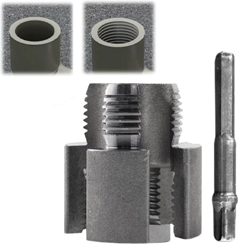 Gewindeschneidwerkzeug für PVC-Rohre, integriertes Innen- und Außengewindeschneidwerkzeug für elektrische Bohrmaschinen,...