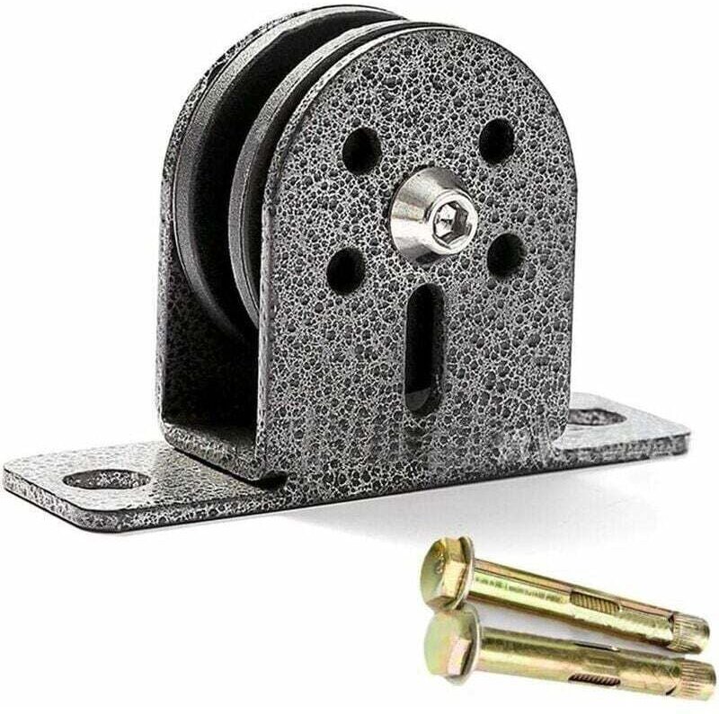 Einzelrolle, geräuscharme Rolle, drehbare Edelstahl-Hebeseilrolle, geräuscharme Rolle, robuste drehbare Seilrolle für Fi...