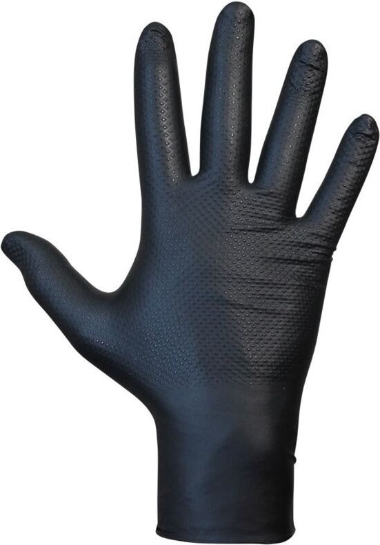 Juba - Nitrile Agility Grip Black Powder Free Gloves 50 Stück - Brand ean: 8423752239528 - Größe: 11