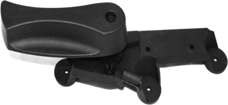 Tlily - Schwarzer LHD-Haubenentriegelungsgriff und Halterung für E65 745I 750I 760I E66 745Li 750Li 51237023992