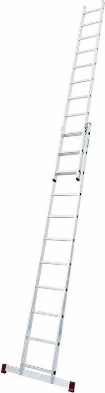 Krause Corda Alu Schiebeleiter Anlegeleiter 2 x 8 Tritte L: 390 cm 2-teilig