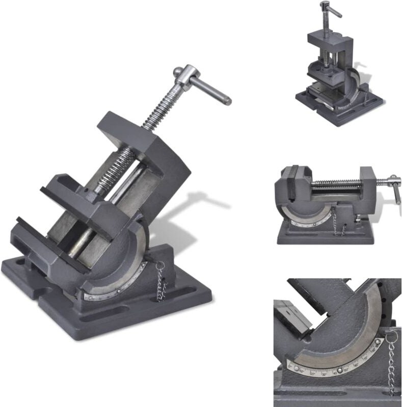 Schraubzwingen & -stöcke - Living Maschinenschraubstock Kippbar Handbetrieben 110 mm