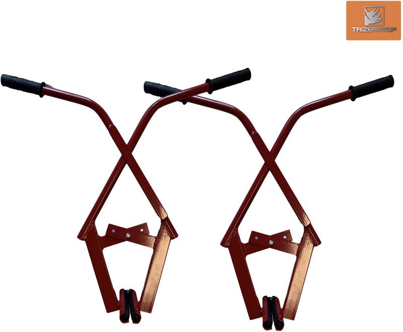 2x Bordsteinzange Bordsteinträger Versetzzange Steinträger bis 37cm bis 100kg