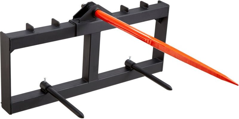 Mophorn - vevor Frontladerzinken 725kg Tragfähigkeit Ballenzinken Ballenspieß Ballentransportgabel mit einem Spieß & zwe...