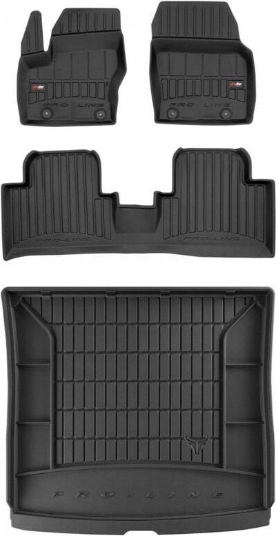 3D SET Gummifußmatten und Matte Ford Grand C-Max 2010-2019