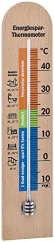TFA Dostmann Energiespar-Thermometer Thermometer Natur 12.1055.05