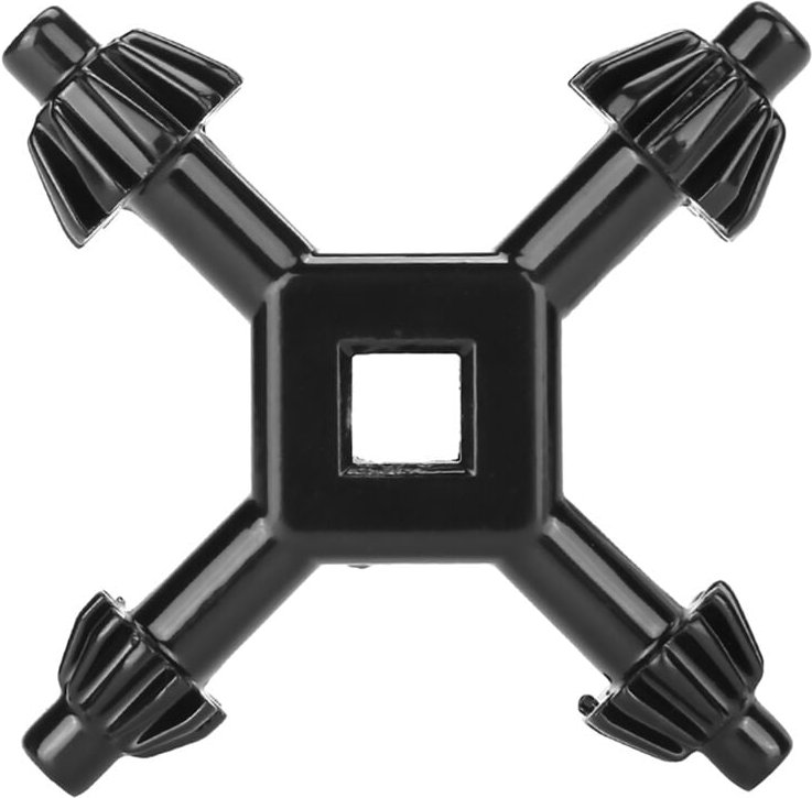 Eosnow Bohrer -Chuck -Schlüssel, leichtes Bohrwerkzeug mit hoher Zähigkeit 4 in 1 Key Fit Handheld Stahl Multifunktional...