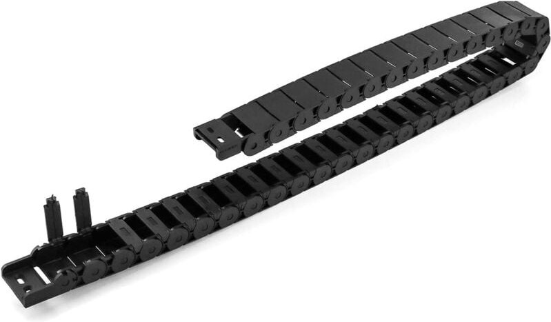 Kabelschleppkette, Energiekette, 15mm x 30mm, für 3D Drucker, CNC Werkzeugmaschinen, elektronische Geräte, Schwarz, 1M