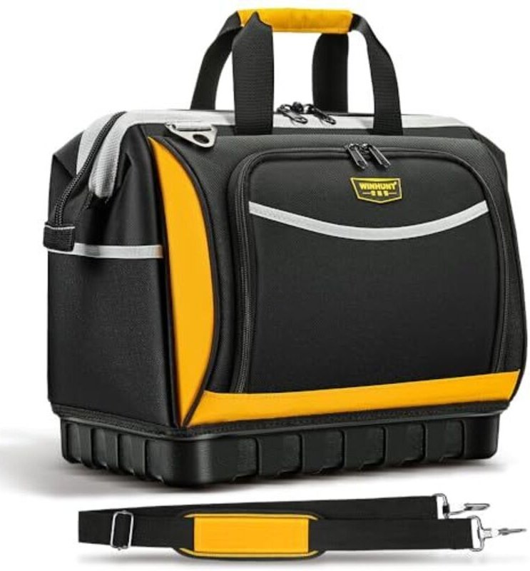 Werkzeugtasche (40,6 cm) mit Schultergurt, 25 Fächern, robuste Ausführung mit wasserdichtem Boden, Aufbewahrungsorganize...