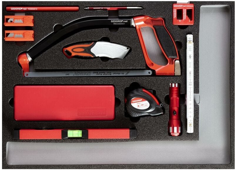Gedore - R22350004 Werkzeugsatz Messwerkzeuge + s chneiden 1/1 CT-Modul