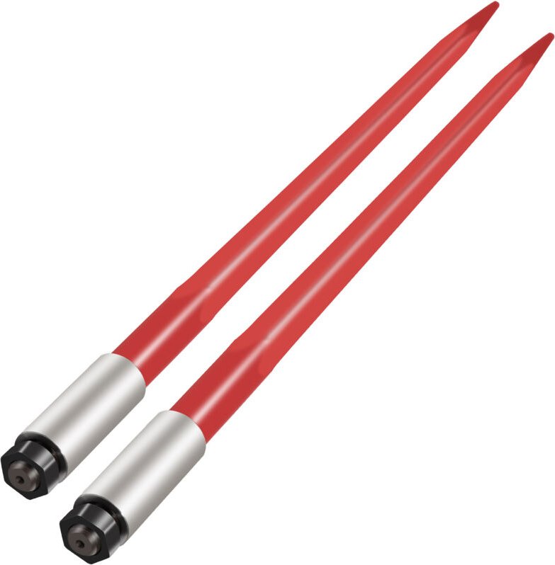 Mophorn - vevor 2er-Set Frontladerzinken 4,5 x 99 cm Ballenzinken 1360 kg Kapazität, Schnellbefestigung, quadratische Ba...