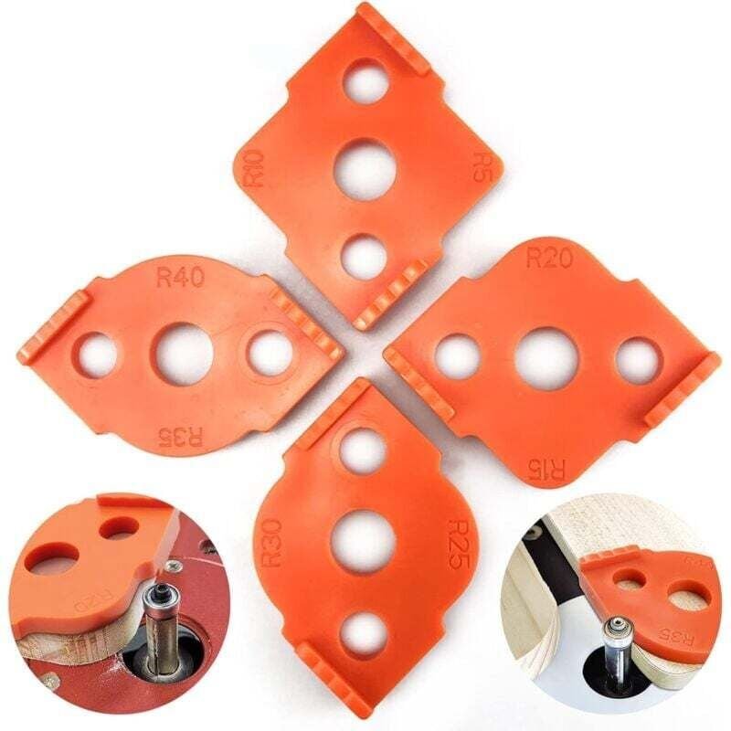 Radiusschablonen für Fräsmaschinen, Winkelmesser zum Schärfen von Holzbearbeitungswerkzeugen, abgerundete Ecken R5, R10,...