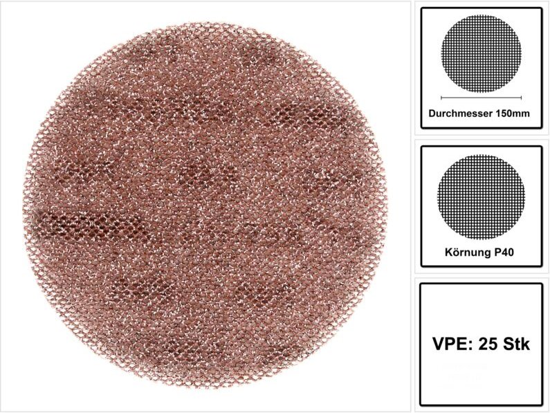 Mirka Abranet-Ace-HD-Schleifmittel-Scheiben ø 150 mm P40