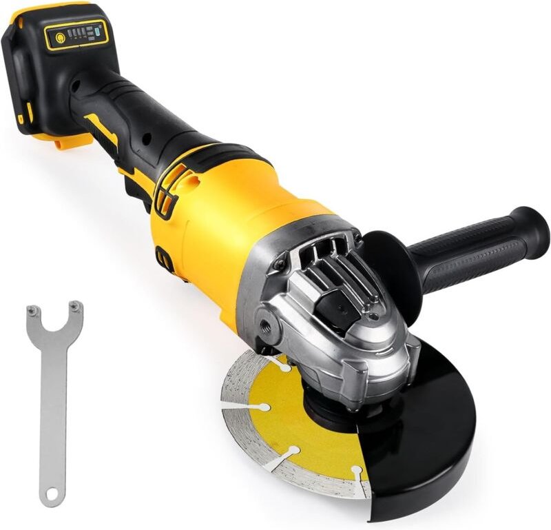 Dewalt 18V/20V Akku-Winkelschleifer (Akku nicht enthalten), 10.000 U/min, 125-mm-Schleifscheiben, 3 Zubehörteile