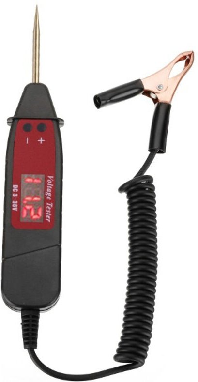 Automatischer digitaler LCD-Spannungsprüfer mit Stiftspitze und Leuchte, 1 Stück