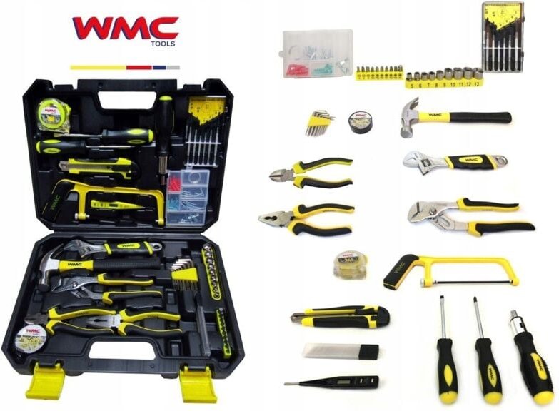 Werkzeugsatz, Schraubenschlüssel, Schraubendreher, Bits, 100-teiliger Koffer