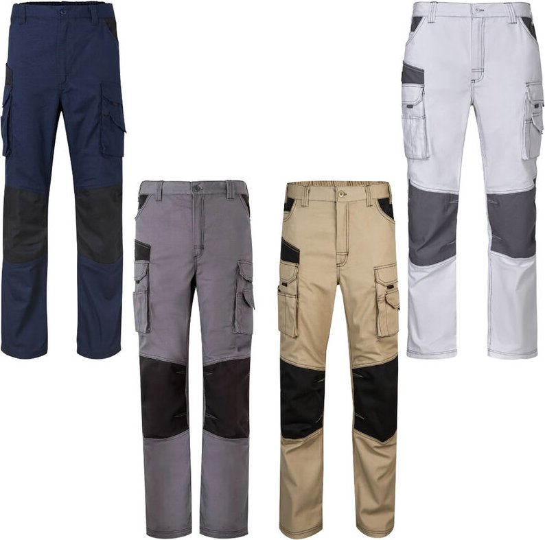 Arbeitshose 103011B Canvas Zweifarbig - xl - Sandfarbe - Velilla