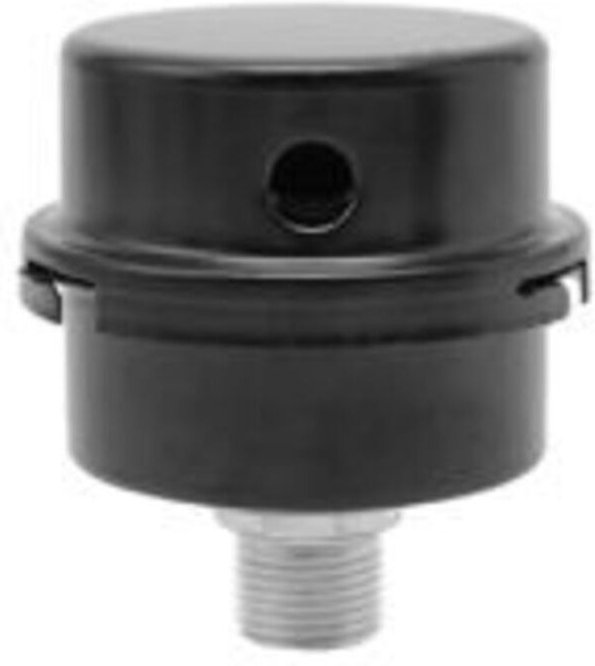 Luftfilter-Schalldämpfer, 3/8" 16mm Gewinde, Filter-Schalldämpferteile für Luftkompressoren, Schwarz (Rund - Metall)