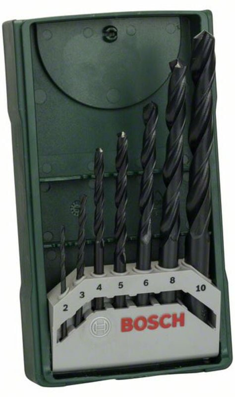 Accessories 2607019673 hss Metall-Spiralbohrer-Set 7teilig 2 mm, 3 mm, 4 mm, 5 mm, 6 mm, 8 mm, - Bosch