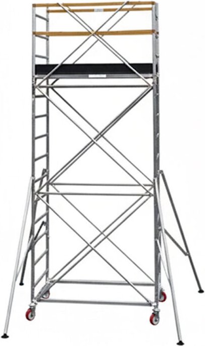 Rollgerust aus Stahl - 1 Bühne - Max. Arbeitshöhe 4,17m - ORIO-HD-2