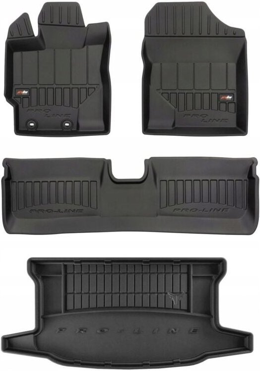 SET 3D-Gummimatten Toyota Yaris 3 Active HB 2013-2018 g