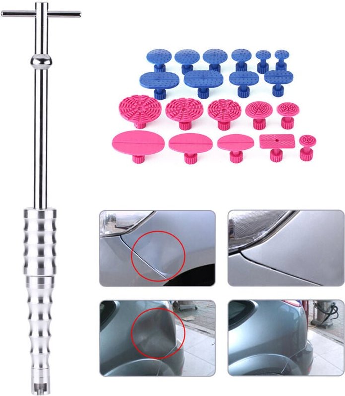 Dellenreparatur, Ausbeultechnik, Hagelschadenbeseitigung, T-Bar-Gleiter, Laschen, Klebstoffentferner, Karosseriewerkzeug...