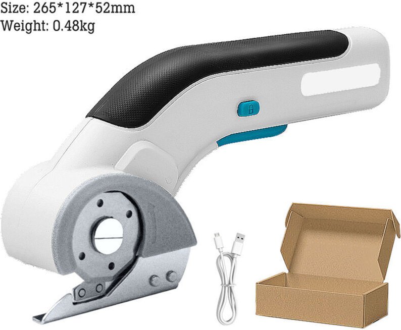 Vtizikl Ciseaux Électriques, Ciseaux Electriques Tissu Couture , Couper Carton Cuir Tapis Tapis en Plastique