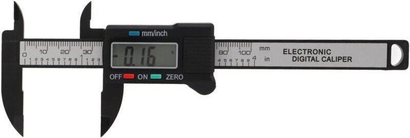 Digitaler Messschieber, Mini-LED-Digitalmessschieber, leichtes ABS-Material, einfach zu bedienen, LED-Anzeige zur Größen...
