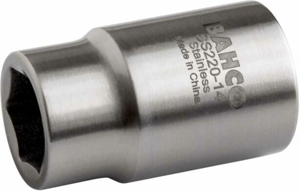 Bahco 3/4 Steckschlüssel-Einsatz, Edelstahl/Inox, Sechskant, magnetisch, SW 34 mm