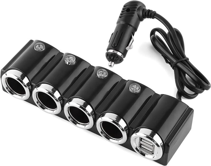 Thumbnail - Zigarettenanzünder DC 12V/24V USB 4-Wege-Universal-Auto-USB-Zigaretten-Schnellladeadapter Beliebt