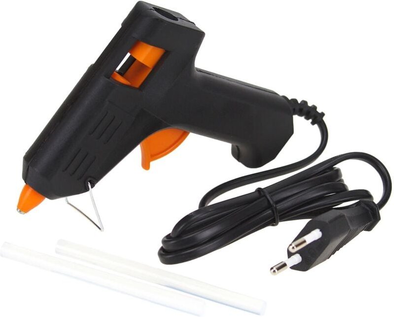 Mini Heißklebepistole Netzbetrieb 230V mit 7mm Klebesticks Klebepistole Heißkleber Bastelkleber