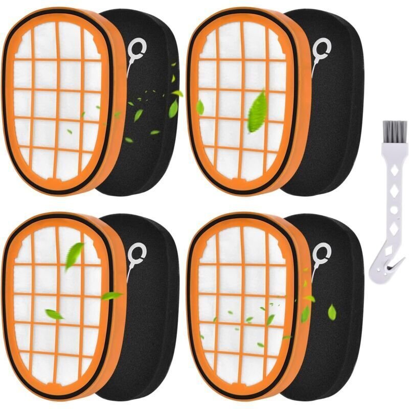 4er-Pack Filter für Philips SpeedPro Max Aqua Akku-Staubsauger FC6812 FC6813 FC6822 FC6823 FC6826 FC6723/01 FC6901-FC690...