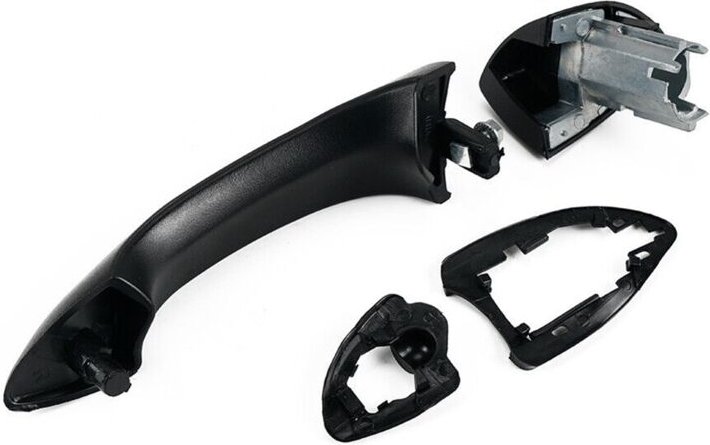 Tlily - FüR X5 E53 2000-2006 AußEntüRgriffsatz 51218243618 Vorne oder Hinten Rechts, GläNzend Schwarz