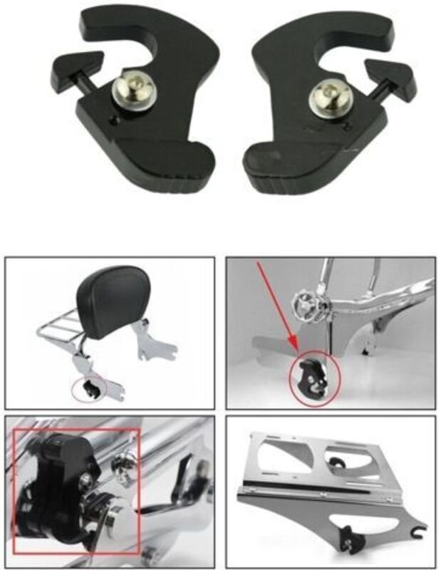 1 STK Kit Schnellverschluss-Clips für abnehmbare Gepäckträger, passend für Harley