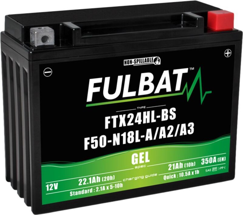 FULBAT FUL GEL-Batterie - FTX24HL-BS / F50-N18L-A / F50-N18L-A2 / F50-N18L-A3 / YTX24HL-BS / Y50-N18L-A / Y50-N18L-A2 / ...