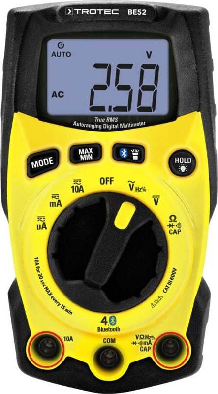 Digitales True-RMS-Multimeter BE52 - Trotec