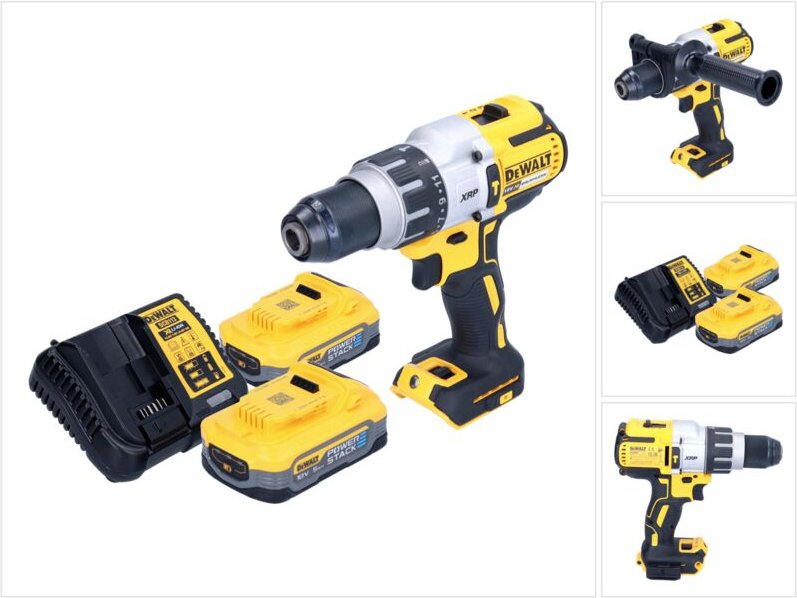 Dcd 996 H2 Akku Schlagbohrschrauber 18 v 95 Nm Brushless + 2x Powerstack Akku 5,0 Ah + Ladegerät - Dewalt