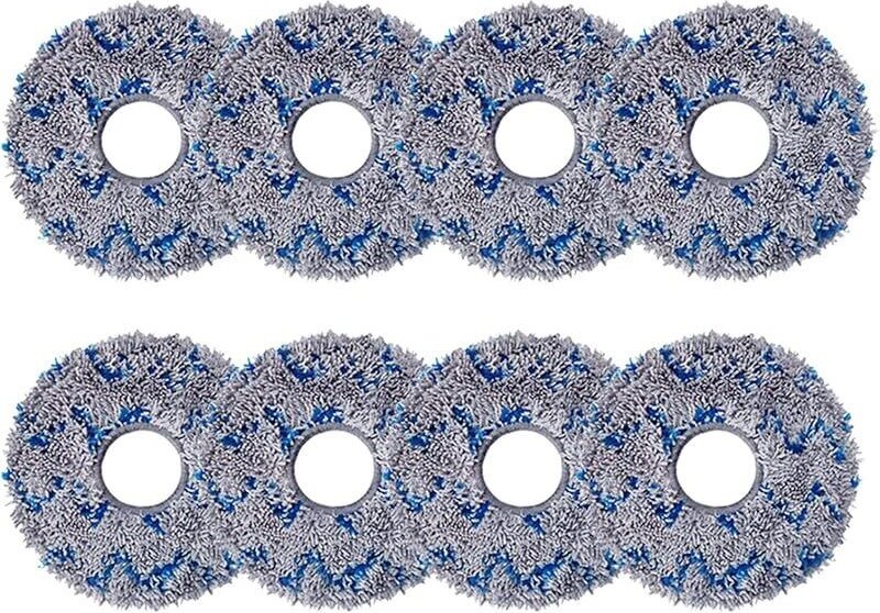 FOREHILL 8er-Pack Ersatz-Reinigungspads für ECOVACS DEEBOT X1 Omni / X1 & Omni / T20 Omni, Mikrofaser-Mopp für ECOV