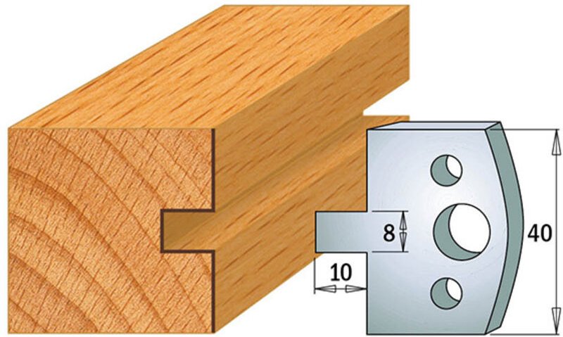 690.094 MESSERPAAR SP 40x4mm WEIBLICHER ZAHN-NESTABLE CHANNEL 8mm