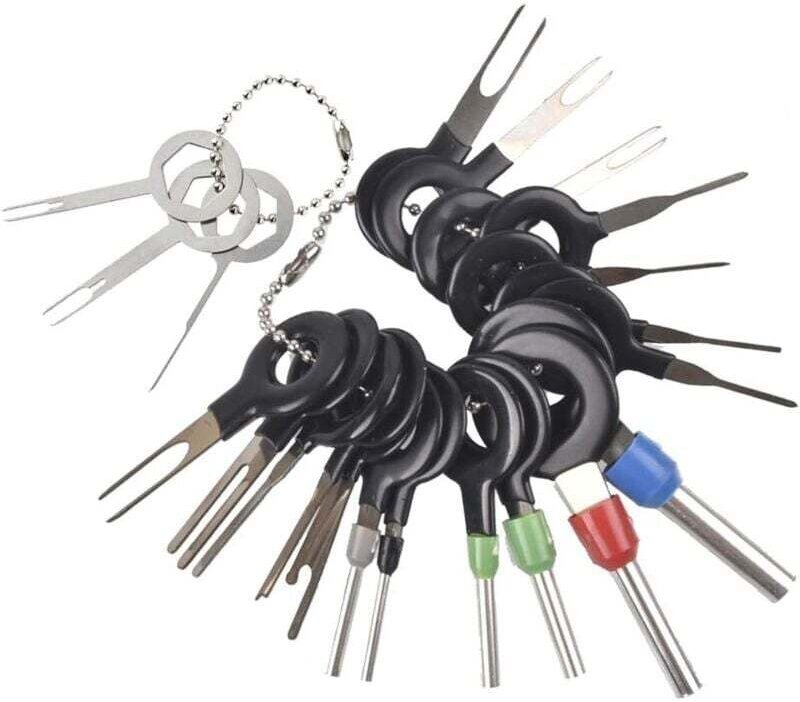 Kit de 21 Extracteurs de Cosses pour Connecteurs Sertis de Câblage Électrique