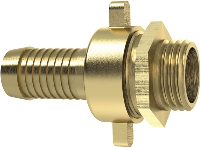 3/3 Standrohrverschr., g 1 AGx25, Mutter 1 1/4, flachdicht., ms - Riegler