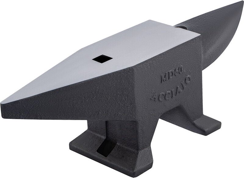 Vevor Schmiedeamboss 60kg (132lbs) Amboss 67x18,5x21,5cm Amboss Werkzeuge mit Rund- und Flachhorn Schmiede Zubehör Ideal...