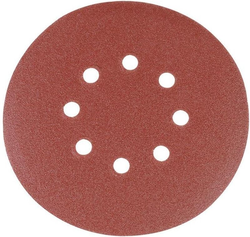 Silverline - Klettschleifscheiben, gelocht, 150 mm, 10er-Pckg. 120er-Körnung