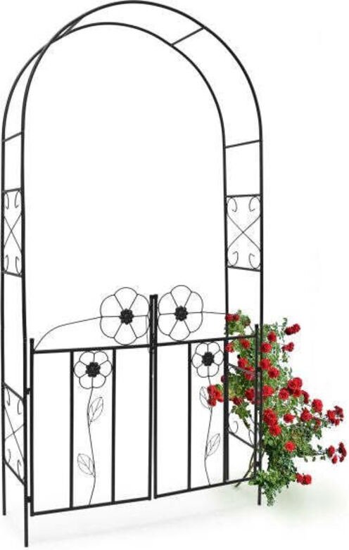 Rose arch with gate