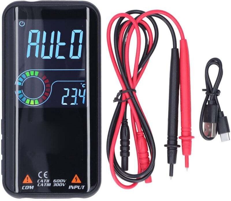 Multimètre Numérique Professionnel Grand Écran Testeur Tension Multifonction Détection Rayonnement Électromagnétique